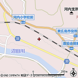 広島県東広島市河内町中河内848-1周辺の地図