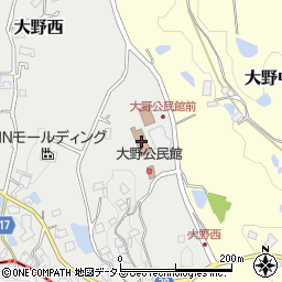 大阪府大阪狭山市大野西742-11周辺の地図