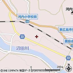 広島県東広島市河内町中河内845周辺の地図