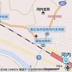 広島県東広島市河内町中河内796周辺の地図