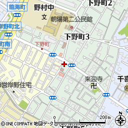 岸和田警察署下野町交番周辺の地図