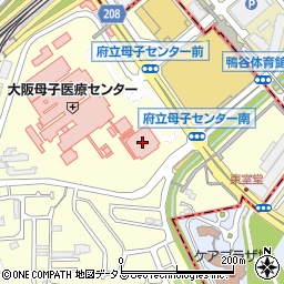 タイムズ大阪母子医療センター駐車場周辺の地図