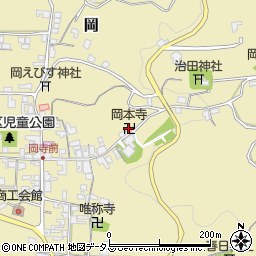 岡本寺周辺の地図