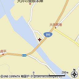 山口県萩市大井大井馬場上1679周辺の地図