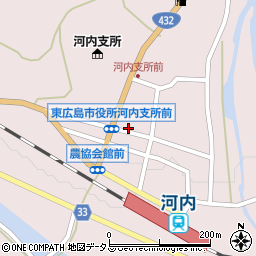 広島県東広島市河内町中河内1195-10周辺の地図