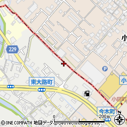 大阪府岸和田市東大路町20周辺の地図