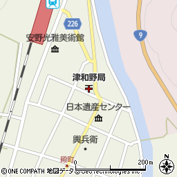 津和野郵便局周辺の地図