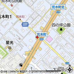 岸和田食堂周辺の地図