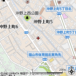 沖野上住宅周辺の地図