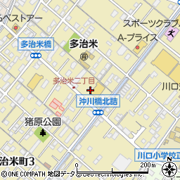 ダイヤクリーニング　多治米店周辺の地図