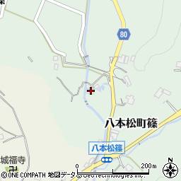 広島県東広島市八本松町篠812周辺の地図