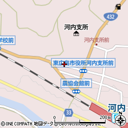 広島県東広島市河内町中河内1184周辺の地図