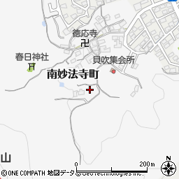 奈良県橿原市南妙法寺町周辺の地図