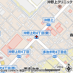 沖野上町４東周辺の地図