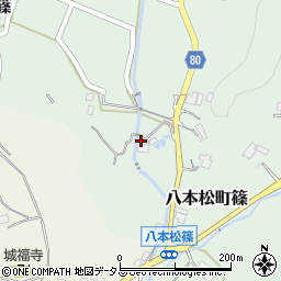 広島県東広島市八本松町篠51周辺の地図