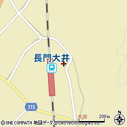 山口県萩市大井大井円光寺1552-1周辺の地図
