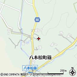 広島県東広島市八本松町篠822周辺の地図