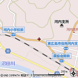 広島県東広島市河内町中河内1142周辺の地図