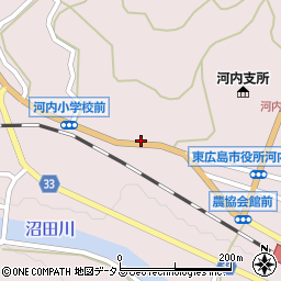 広島県東広島市河内町中河内1141周辺の地図