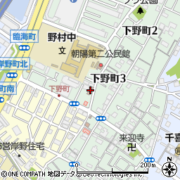 朝陽公民館周辺の地図