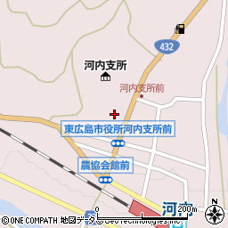 広島県東広島市河内町中河内1176周辺の地図