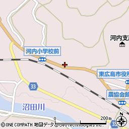 広島県東広島市河内町中河内1140周辺の地図
