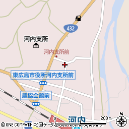 広島県東広島市河内町中河内1206周辺の地図