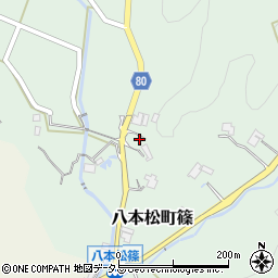広島県東広島市八本松町篠40周辺の地図