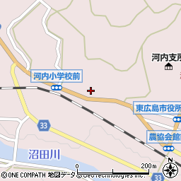 広島県東広島市河内町中河内1130周辺の地図