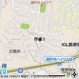 広島県広島市安佐南区伴東1丁目周辺の地図
