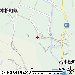 広島県東広島市八本松町篠834周辺の地図