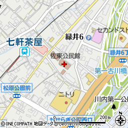 広島市役所　佐東老人いこいの家周辺の地図