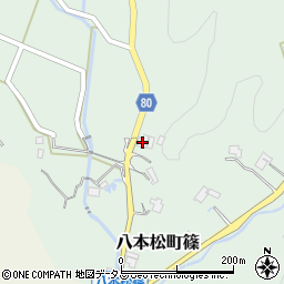 広島県東広島市八本松町篠95周辺の地図