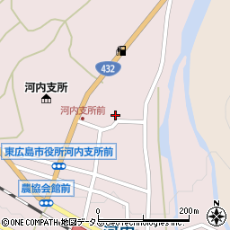 広島県東広島市河内町中河内1216周辺の地図