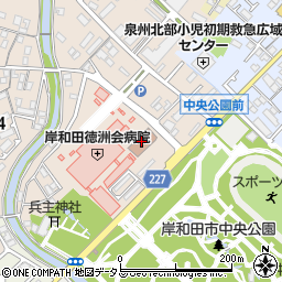 大阪家庭裁判所岸和田支部周辺の地図