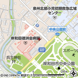 大阪地方裁判所　岸和田支部訟廷事務室周辺の地図