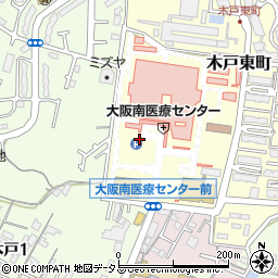 大阪南医療センター玄関口周辺の地図
