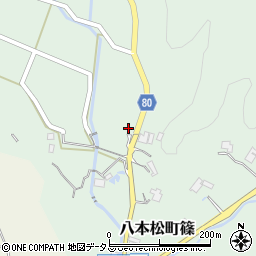 広島県東広島市八本松町篠86周辺の地図