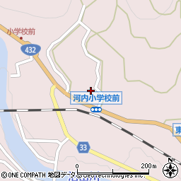 広島県東広島市河内町中河内1030周辺の地図