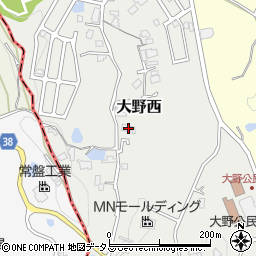 大阪府大阪狭山市大野西930周辺の地図