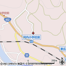 広島県東広島市河内町中河内1061周辺の地図
