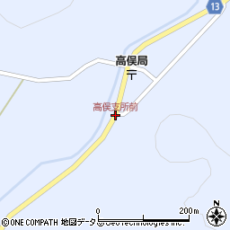 高俣支所前周辺の地図