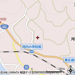 広島県東広島市河内町中河内1054-2周辺の地図