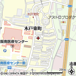 大阪府営河内長野木戸住宅５棟周辺の地図