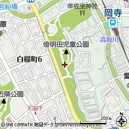 燈明田児童公園周辺の地図