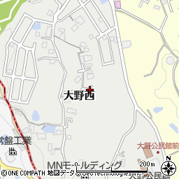 大阪府大阪狭山市大野西934-1周辺の地図