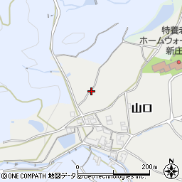 奈良県葛城市山口周辺の地図