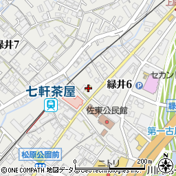 デイリーヤマザキ広島緑井店周辺の地図