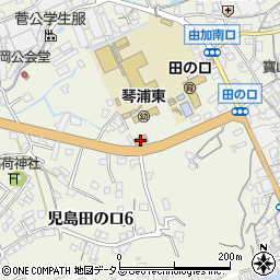 琴浦東文化会館周辺の地図