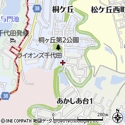 大阪府河内長野市自由ケ丘2-3周辺の地図